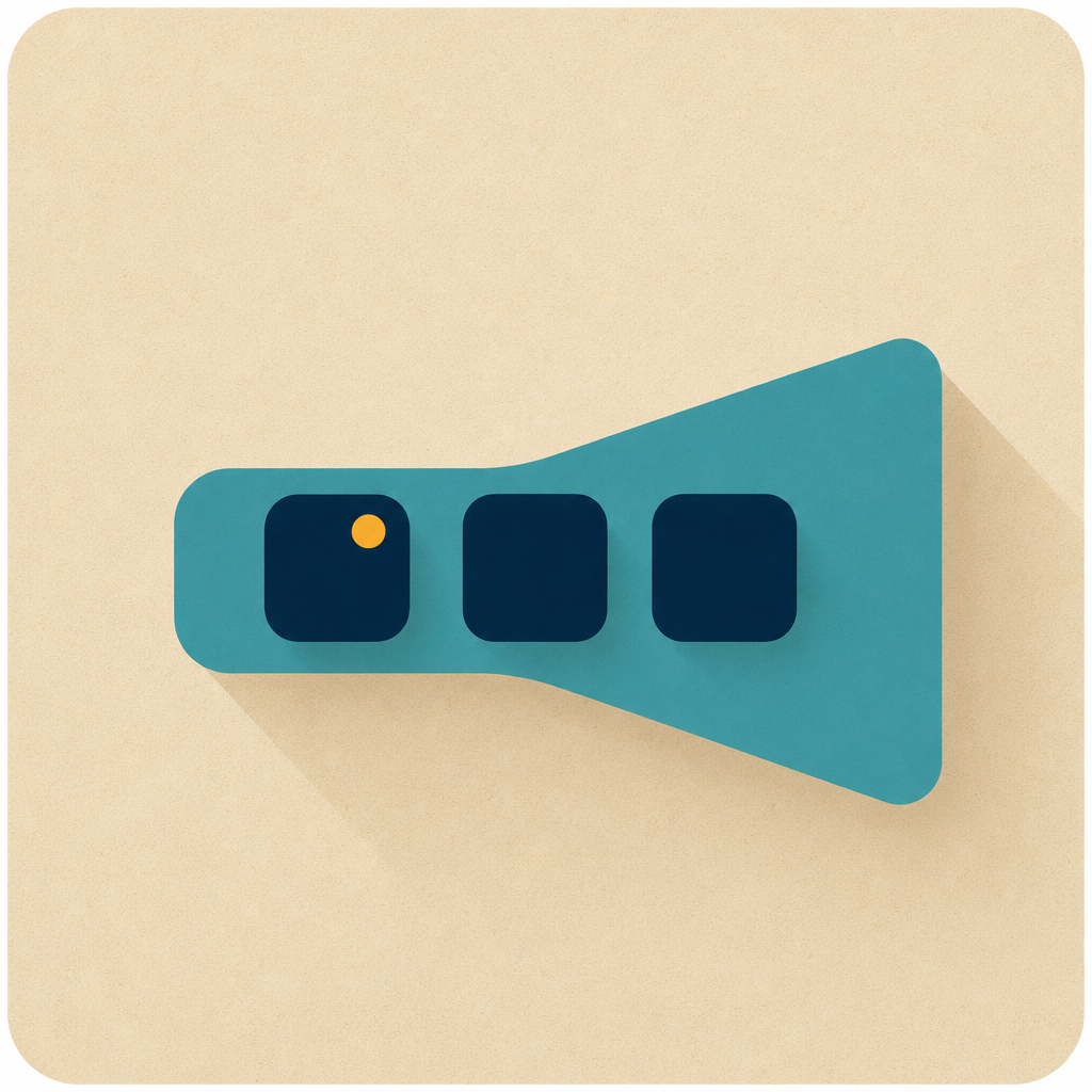 A cohort of squares moving forward on one widening track — accelerators and incubators.